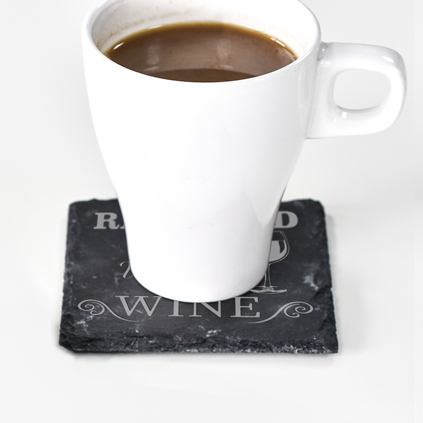 Personalised Wine Slate Coaster