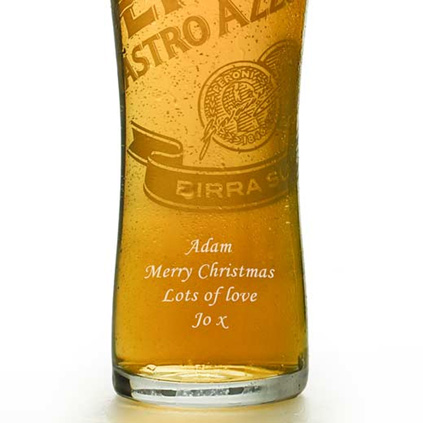 Personalised Branded Peroni Pint Glass