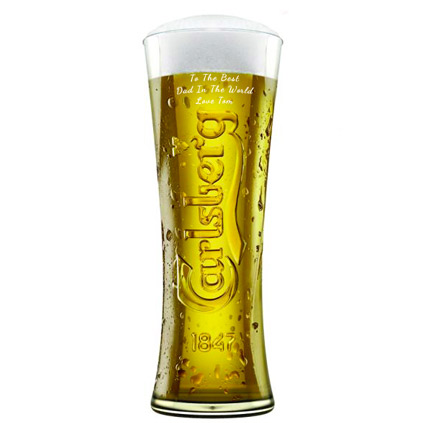 Personalised Branded Carlsberg Pint Glass