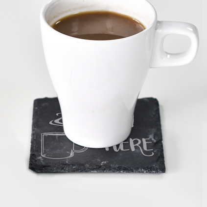 Personalised Slate Coaster - Tea Goes Here