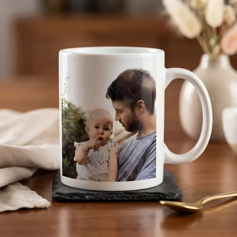 Personalised Photo Mug - Photo Upload And Message