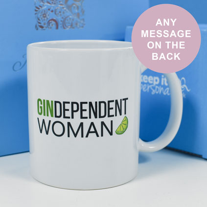 Personalised Mug - Gindependent Woman