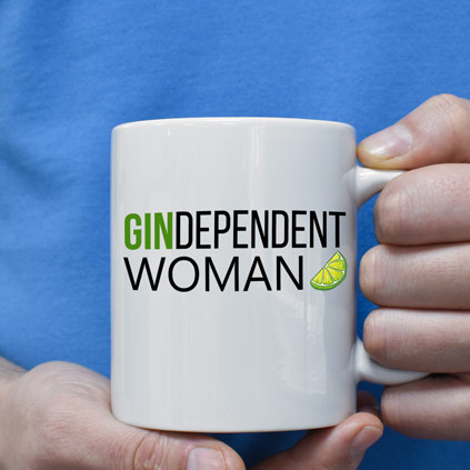 Personalised Mug - Gindependent Woman