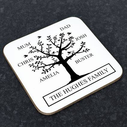 Personalised Coaster - Family Tree