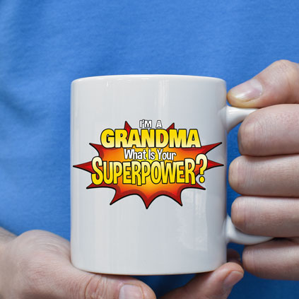 Personalised Mug - Grandma Superpower