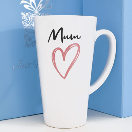 Personalised Latte Mug - Love Heart