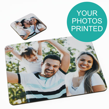 Personalised Coaster and Placemat Photo Set