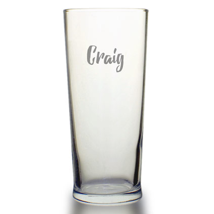 Personalised Straight Pint Glass Any Name