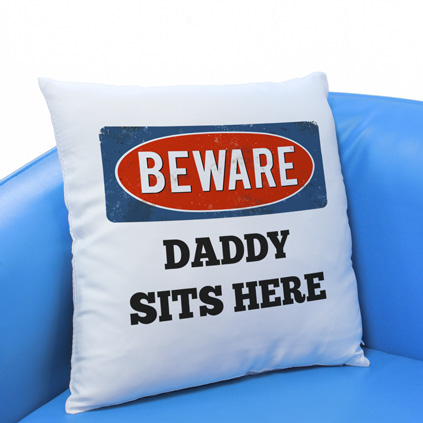 Personalised Cushion - Beware