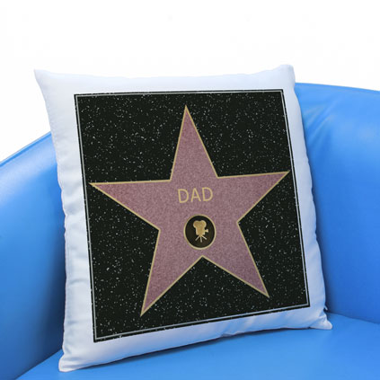 Personalised Cushion - Hollywood Walk Of Fame