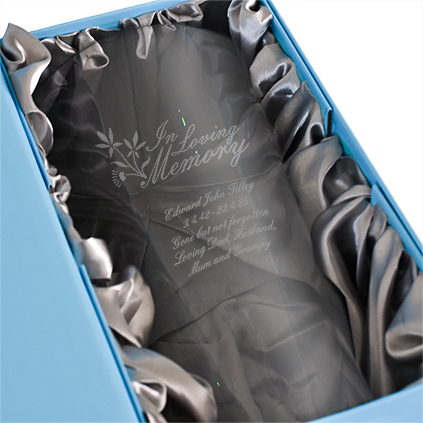Personalised In Loving Memory Conical Vase