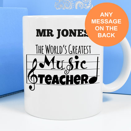 Personalised Mug - World's Greatest Music Teacher