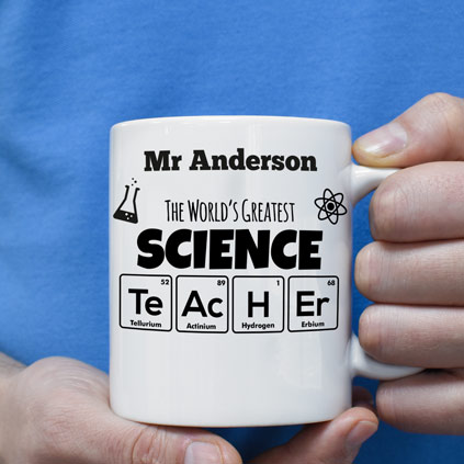 Personalised Mug - World's Greatest Science Teacher