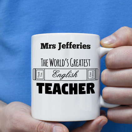 Personalised Mug - World's Greatest English Teacher