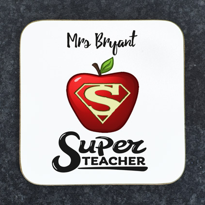 Personalised Coaster - Super Teacher