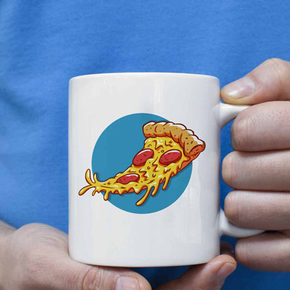 Personalised Mug - Pizza Slice