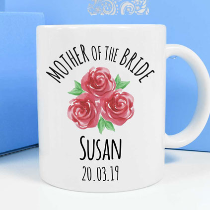 Personalised Mug - Mother Of The Bride Roses