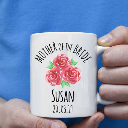 Personalised Mug - Mother Of The Bride Roses