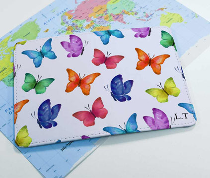 Personalised Passport Holder - Butterflies