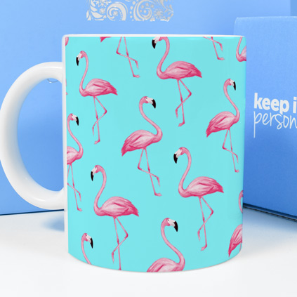 Personalised Mug - Flamingos Any Name