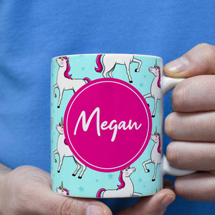 Personalised Mug - Unicorns Any Name