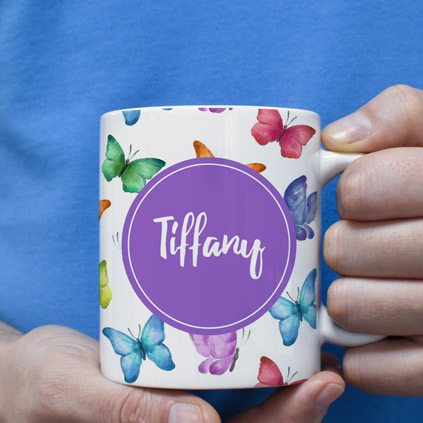 Personalised Mug - Butterflies