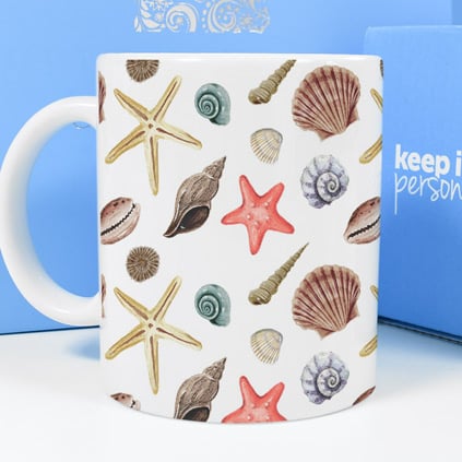 Personalised Mug - Seashells