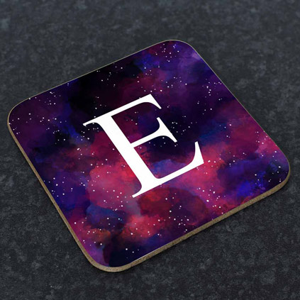 Personalised Coaster - Space Initial