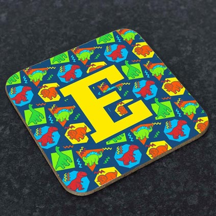Personalised Coaster - Abstract Dinosaur Pattern