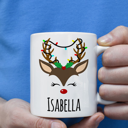 Personalised Mug - Reindeer