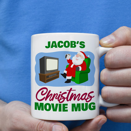 Personalised Christmas Movie Mug