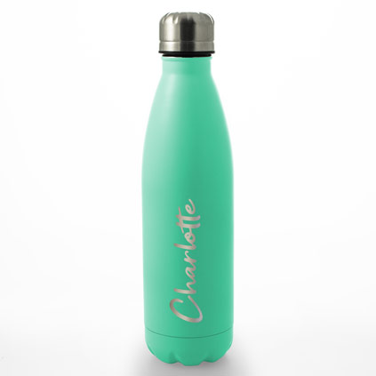 Personalised Engraved Water Bottle 500ml - Aqua Any Name