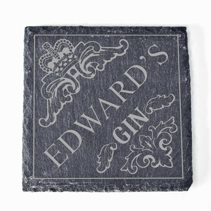 Personalised Luxury Gin Slate Coaster