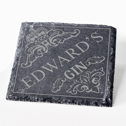 Personalised Luxury Gin Slate Coaster