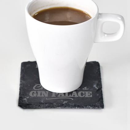 Personalised Gin Palace Slate Coaster