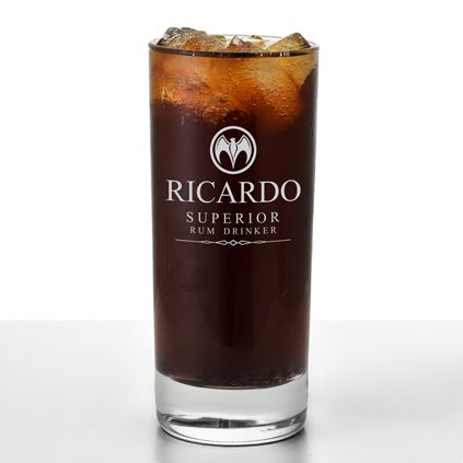 Personalised Superior Rum Drinker Highball Glass