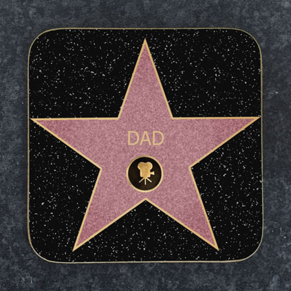 Personalised Coaster - Hollywood Walk Of Fame