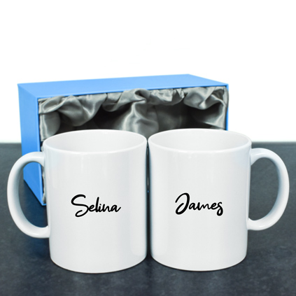 Personalised His Mermaid & Her Captain Mug Set