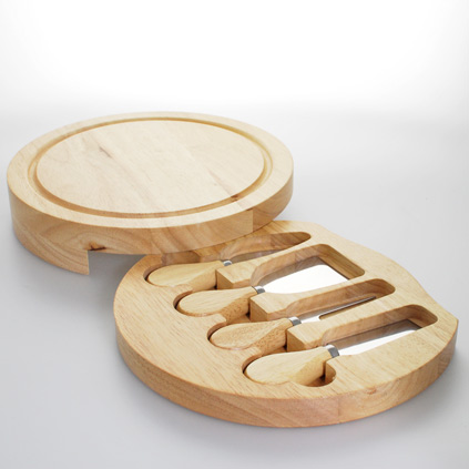 Personalised Wooden Cheeseboard Set - Family Tree