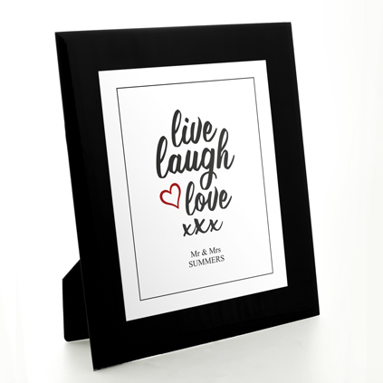 Personalised Print - Live Laugh Love