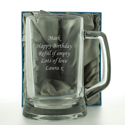 Personalised Pint Tankard With Satin Gift Box