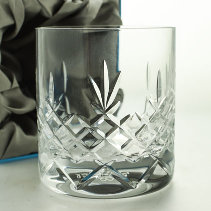 Personalised Mayfair Crystal Whisky Glass With Satin Gift Box