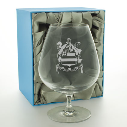 Personalised Dartington Brandy Glass With Satin Gift Box