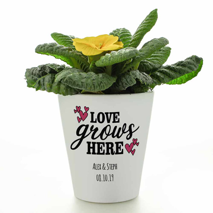 Personalised Flower Pot - Love Grows Here