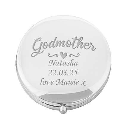 Personalised Godmother Compact Mirror