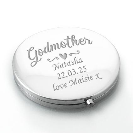 Personalised Godmother Compact Mirror