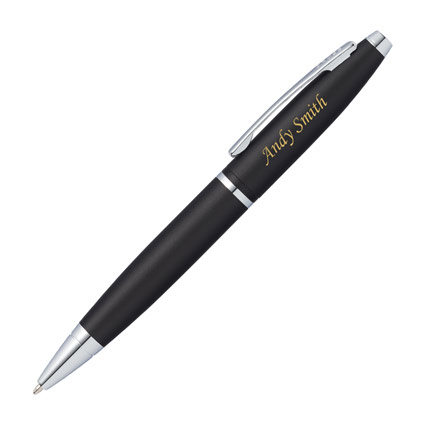 Personalised Cross Calais Matte Black Ballpoint Pen