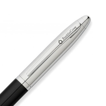 Personalised Franklin Covey Black And Silver Lexington Ball Pen