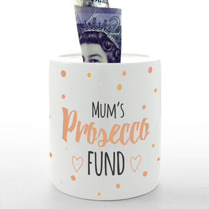Personalised Money Box - Prosecco Fund