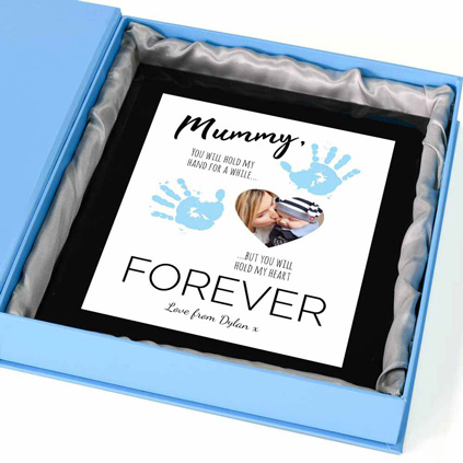 Personalised Print - Hold My Heart Forever Blue